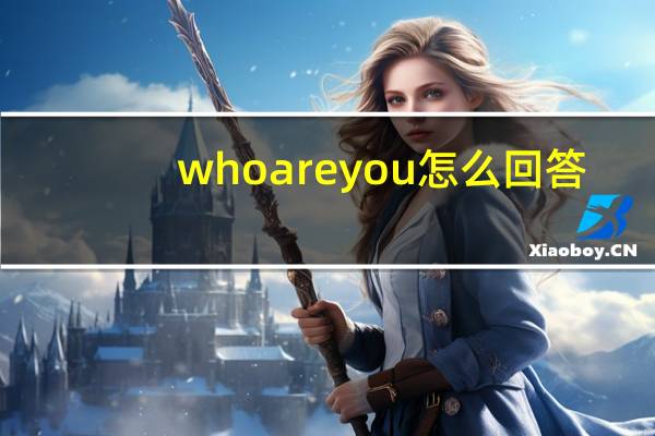who are you怎么回答