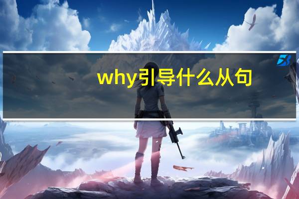 why引导什么从句?