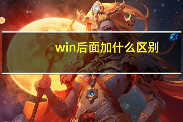 win后面加什么区别