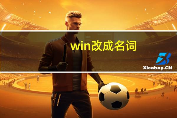 win改成名词