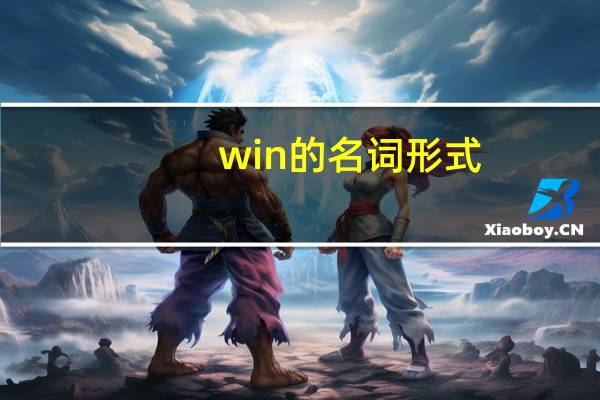 win的名词形式
