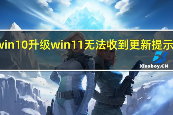 win10升级win11无法收到更新提示怎么办