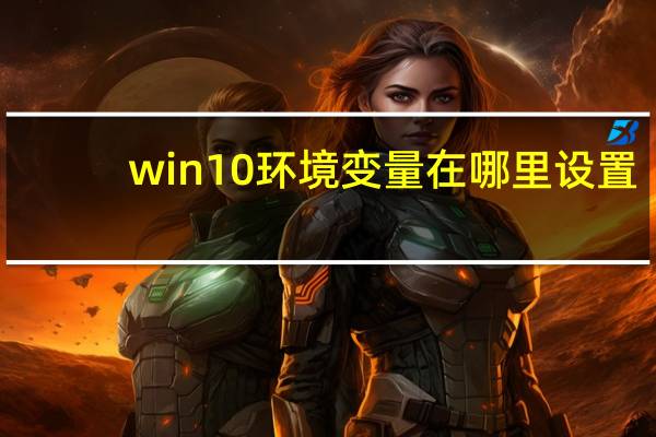 win10环境变量在哪里设置（win10环境变量在哪里设置）