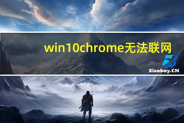 win10chrome无法联网