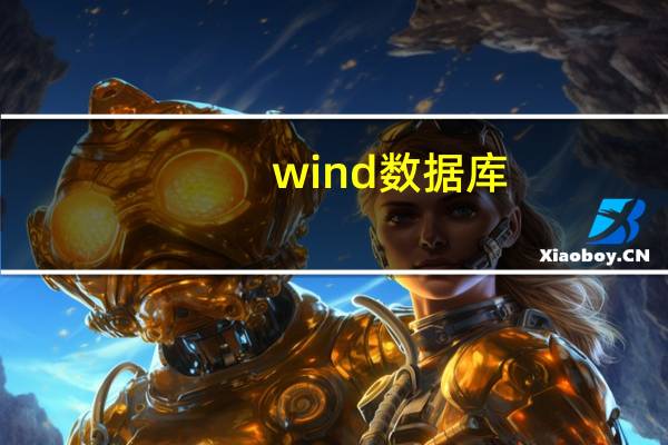 wind数据库（关于wind数据库的介绍）