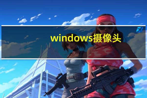 windows摄像头