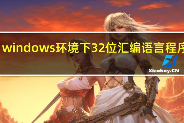 windows环境下32位汇编语言程序设计