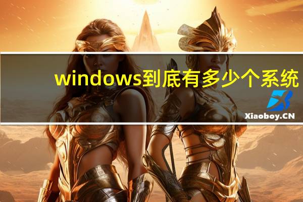 windows到底有多少个系统