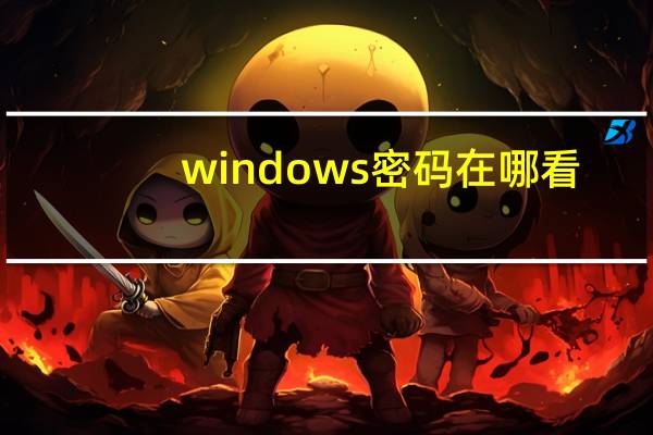 windows密码在哪看（windows密码）
