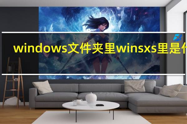 windows文件夹里winsxs里是什么（winsxs是什么文件夹 Winsxs文件夹可以删除吗）