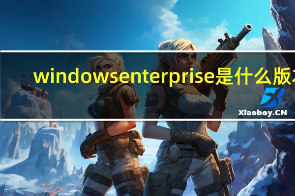 windows enterprise是什么版本（enterprise是什么版本）