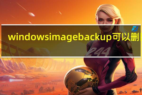 windowsimagebackup可以删除吗