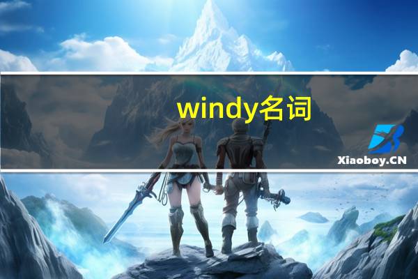 windy名词