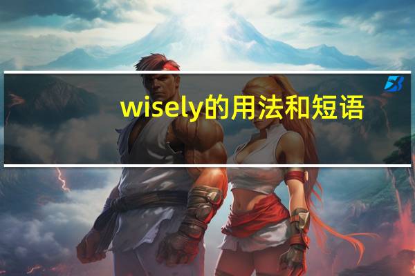 wisely的用法和短语