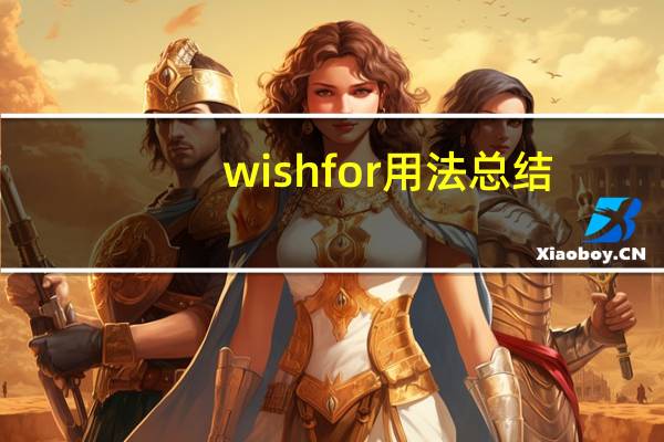 wishfor用法总结