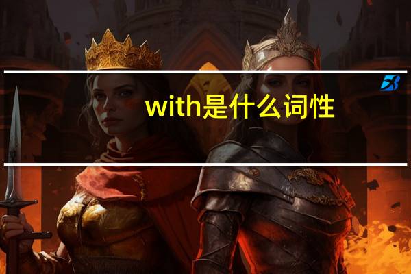 with是什么词性
