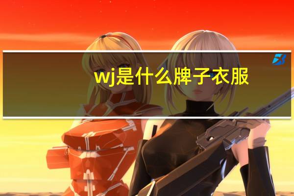 wj是什么牌子衣服