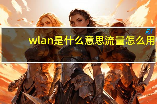 wlan是什么意思流量怎么用（wlan是什么意思）