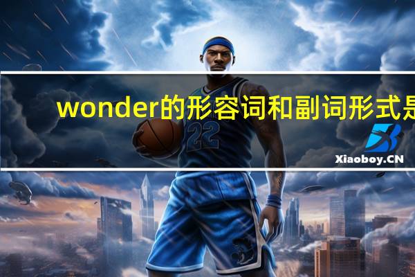 wonder的形容词和副词形式是？
