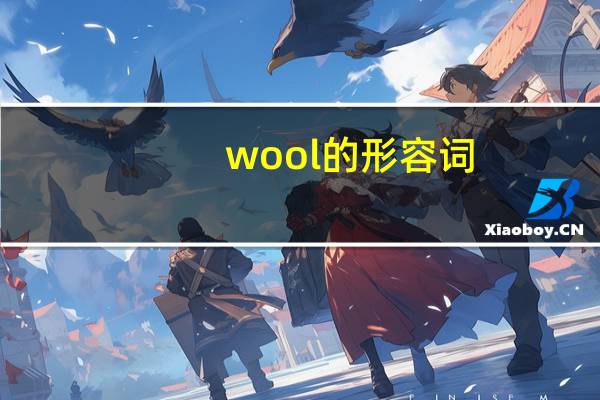 wool的形容词