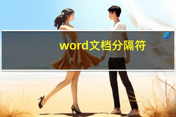 word文档分隔符