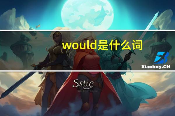 would是什么词