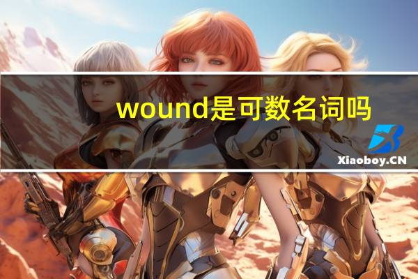 wound是可数名词吗
