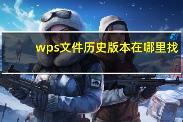 wps文件历史版本在哪里找（此文件是由较高版本的microsoft word）