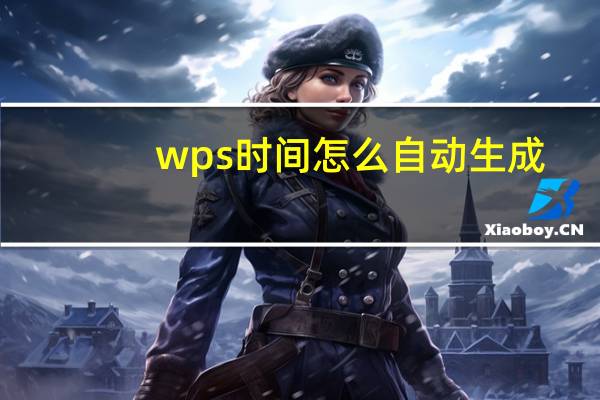 wps时间怎么自动生成