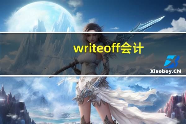 write off会计（writeoff）