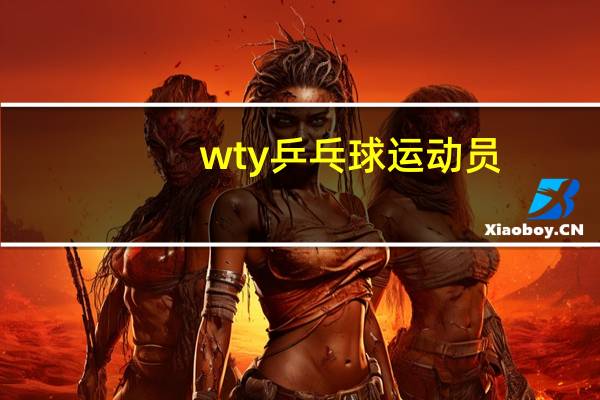 wty乒乓球运动员