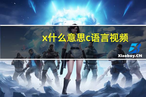 x什么意思c语言视频（x什么意思）
