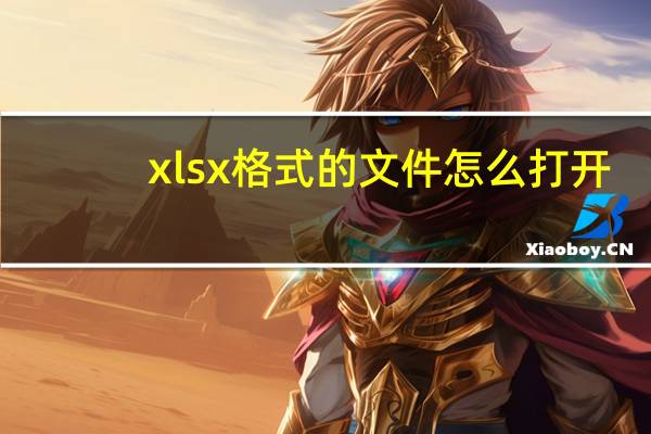 xlsx格式的文件怎么打开（如何打开xlsx格式文件）