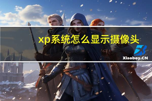 xp系统怎么显示摄像头