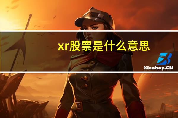xr股票是什么意思