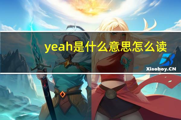 yeah是什么意思怎么读（yeah是什么意思中文）