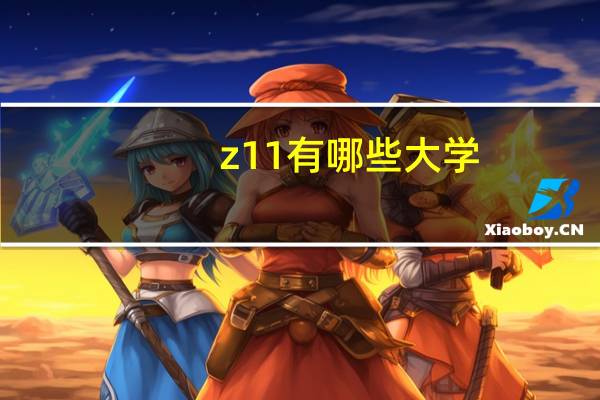 z11有哪些大学