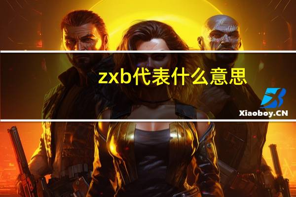 zxb代表什么意思