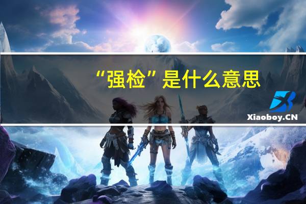 “强检”是什么意思