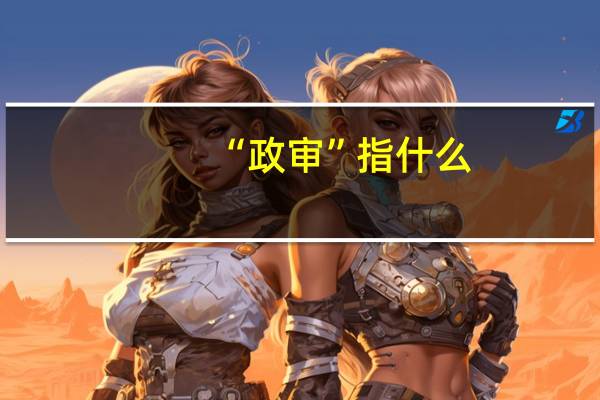 “政审”指什么?