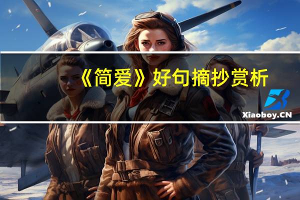 《简爱》好句摘抄赏析