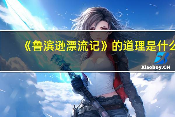 《鲁滨逊漂流记》的道理是什么?
