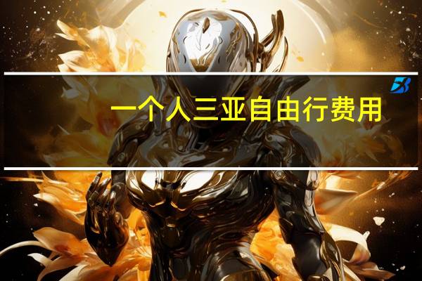 一个人三亚自由行费用