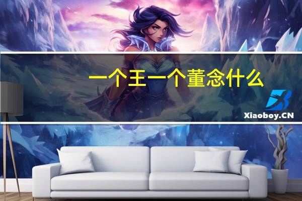 一个王一个董念什么
