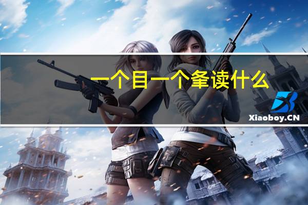 一个目一个夆读什么