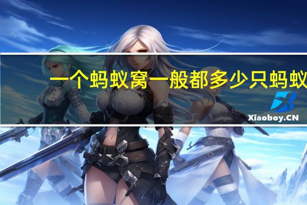 一个蚂蚁窝一般都多少只蚂蚁