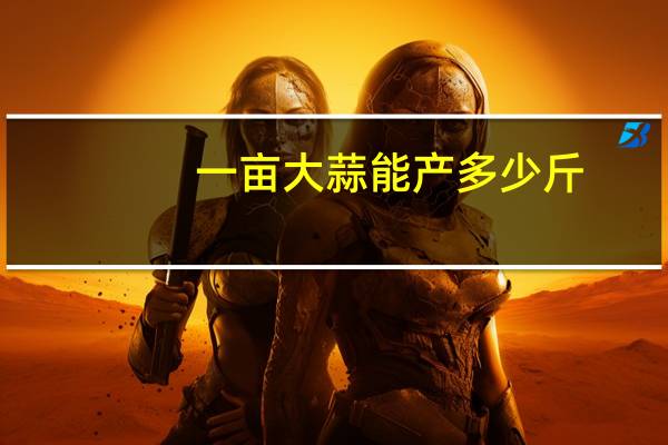 一亩大蒜能产多少斤