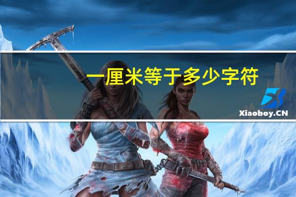 一厘米等于多少字符