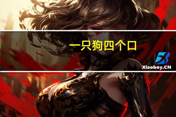 一只狗四个口（打一字）