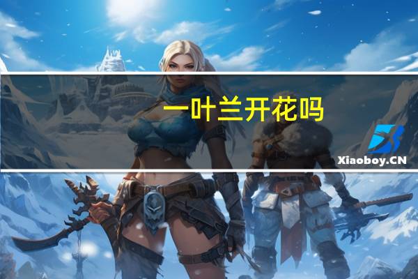 一叶兰开花吗